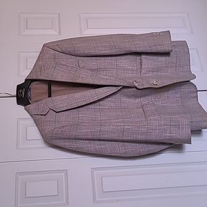 Mens Haggar tan plaid sport coat